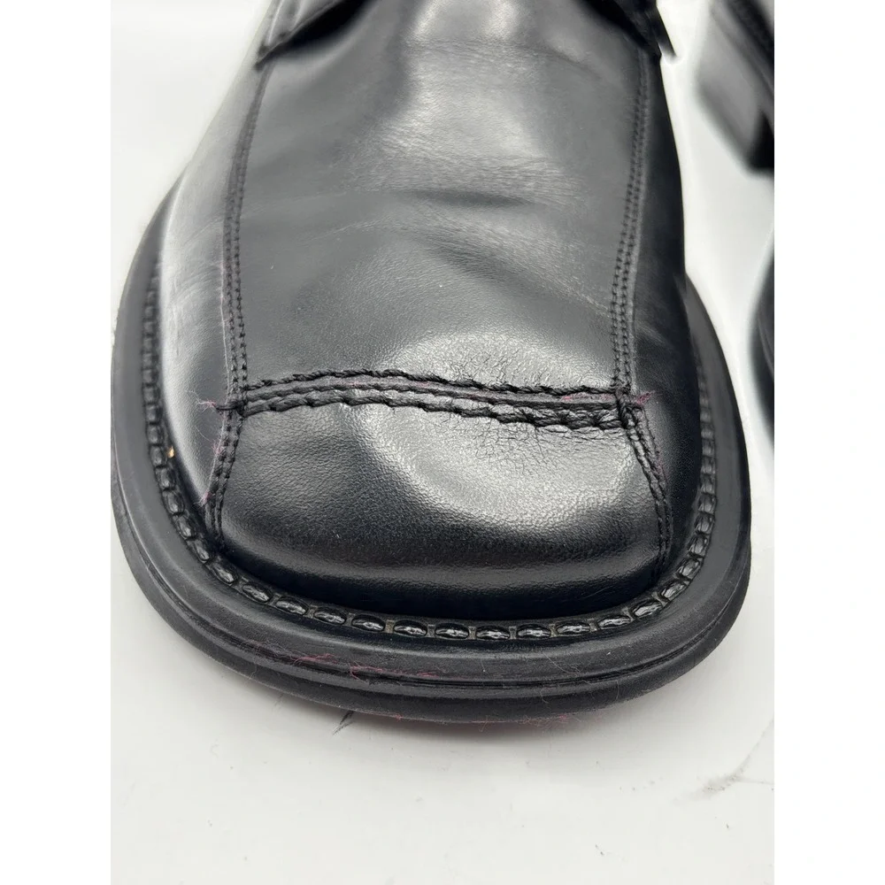 Alfani Men's Black Leather Derby Dress Shoes Size 9M Made in Italy Split Toe